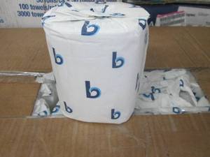 lot 116 image: 2-Ply Bathroom Tissue, White 500 Sh...