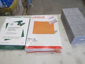 lot 129 image: Laser Print Paper, Small Card File,...