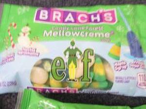 lot 185 image: 4- 8 oz Brachs Candy Cane Forest Me...
