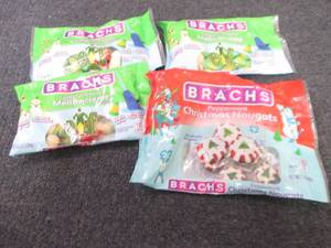 lot 186 image: 3- 8 oz Brachs Candy Cane Forest Me...