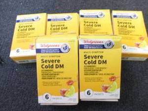 lot 213 image: 6- 6pks Walgreens Severe Cold DM G...