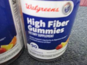 lot 232 image: 3- 90 ct High Fiber Gummies...