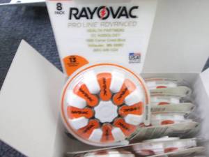 lot 235 image: 10- 8pks Rayovac Size 13 Hearing Ai...