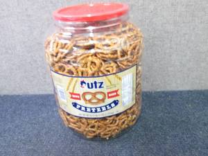 lot 313 image: 60 oz Utz Bite Size Pretzels...