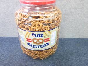 lot 314 image: 60 oz Utz Bite Size Pretzels...