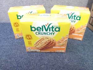 lot 333 image: 3- 5pks BelVita Crunchy Golden Oat ...