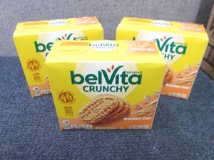 lot 335 image: 3- 5pks BelVita Crunchy Golden Oat ...
