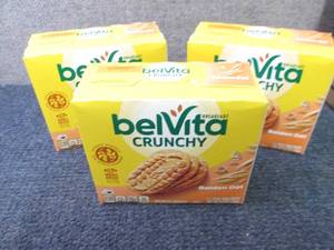 lot 336 image: 3- 5pks BelVita Crunchy Golden Oat ...