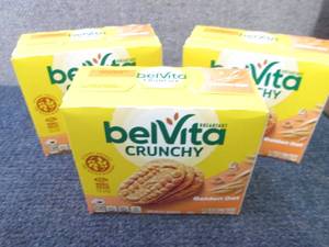 lot 337 image: 3- 5pks BelVita Crunchy Golden Oat ...