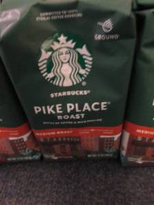 lot 347 image: 3- 12 oz Bags Starbucks Pikes Place...