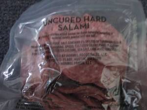 lot 363 image: 4- 8.0 oz Bags Uncured Hard Salami...