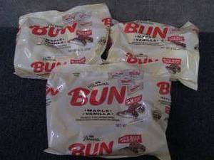 lot 380 image: 3- 9 oz Pearsons Bun Maple Vanilla...