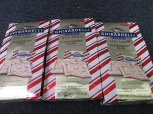 lot 407 image: 3- 7.9 oz Ghirardhelli Chocolate Pe...
