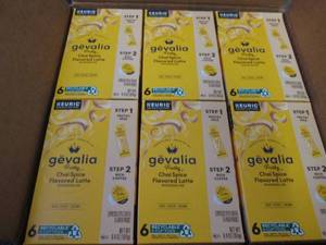 lot 421 image: 6- 6 pks Gevalia Frothy Chai Spice ...