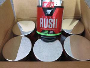 lot 422 image: 6- 14.3 oz Canisters Rush Sour Cand...