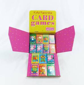 Kids Favorite Card Games by According to Hoyle Display and 54 Playing Card Game Decks