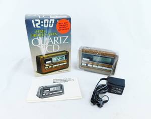 Vintage 1981 Time Projection Quartz LCD Alarm Clock