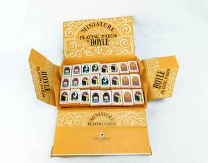 Vintage Minature Hoyle Playing Cards Display including 72 Playing Card Decks