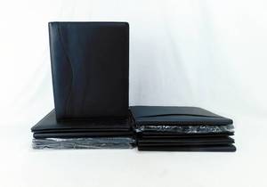 Lot of 10 Black Leather Padfolios - Great for Graduates
