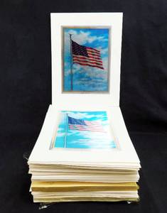 200 Vintage Old Glory Color Foil Etch Prints