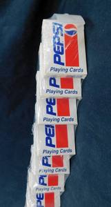 Lot of 12 Pepsi Playing Card Decks on Hanger