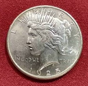lot 17 image: 1925 Peace Dollar