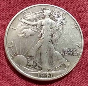 lot 23 image: 1943 Walking Liberty Half Dollar