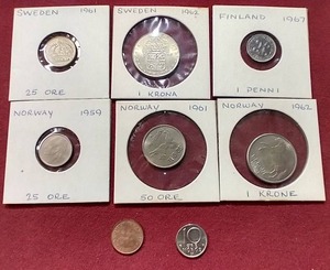 lot 55 image: Scandinavian Coin Lot