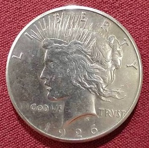 lot 58 image: 1926 Peace Dollar