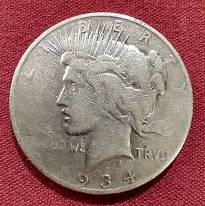 lot 89 image: 1934-D Peace Dollar