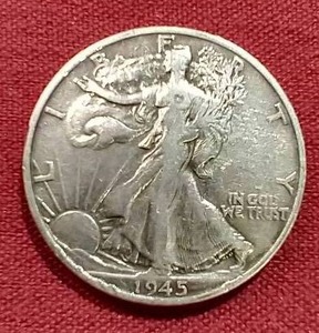 lot 94 image: 1945-S Walking Liberty Half Dollar