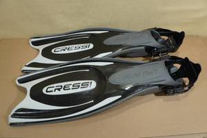 lot 353 image: Cressi Frog Plus Adult Open Heel Scuba Diving Fins -ML