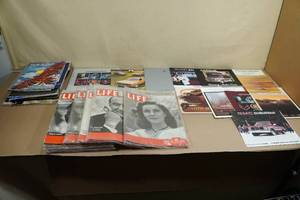 lot 432 image: Vintage Life Magazines and Car Brochures