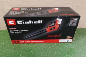 lot 14 image: Einhell 36V Turbo Cordless Leaf Blower -Tool Only