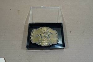 lot 119 image: Vintage Pony Express 1902 Belt Buckle