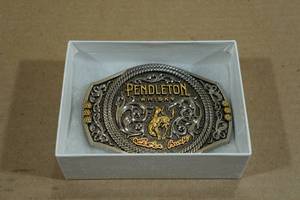 lot 121 image: Montana Silversmiths Limited Edition Pendleton Whisky Belt Buckle