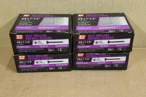 lot 140 image: 4 1lb Boxes Self-Drilling Drywall Screws #6x1-14