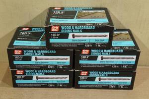 lot 141 image: 5 1lb Boxes Wood & Hardboard Siding Nails 3