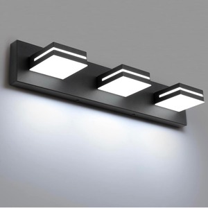 lot 28 image: LED Modern 3-Light Bathroom Vanity Light