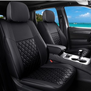 lot 46 image: Huidasource Jeep Grand Cherokee Leather Seat Covers Front & Back -Black