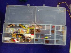 2 tackle boxes with contents