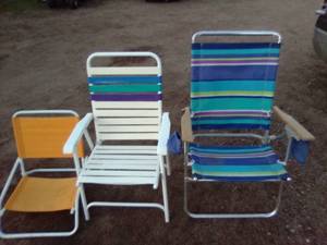 3-Folding BeachPool Chairs