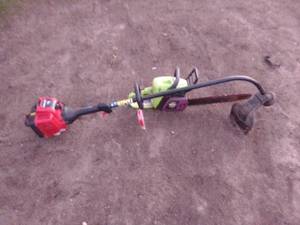 Wild Thing chainsaw and yard machines string trimmer