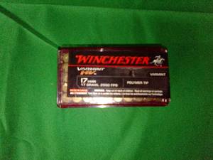 50 winchester .17HMR rimfire ammo cartridges
