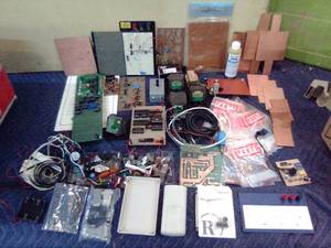 Electronics pieces and parts for making circuit boards
