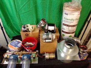 New plumbing and HVAC pieces and parts