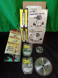 Performax 2hp router, hingemate and new saw blades
