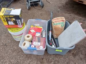 Wagner paint sprayer with lots of painting and drywall supplies