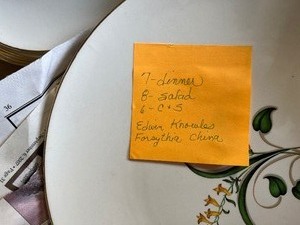 Forsythia dishes