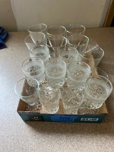 Assorted glassware